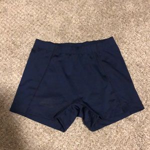Navy adidas shorts